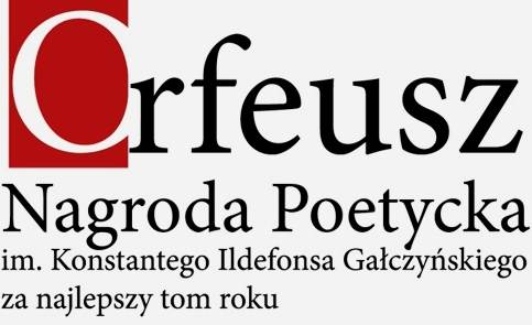 Napis "Orfeusz – Nagroda Poetycka im. Konstantego Ildefonsa Gałczyńskiego na najlepszy tom roku